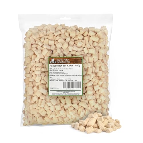 Kaureks Natur Hundeleckerlies, Hundesnack Kokos 1000g für alle Hunde, Traningssnack, Dog Snack Cocos von Kaureks Natur Hundeleckerlies