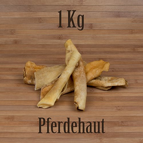 1 KG Pferdehaut Pferdekopfhaut wie - Rinderkopfhaut Kaustange Kauartikel Kausnack von Kauzeit