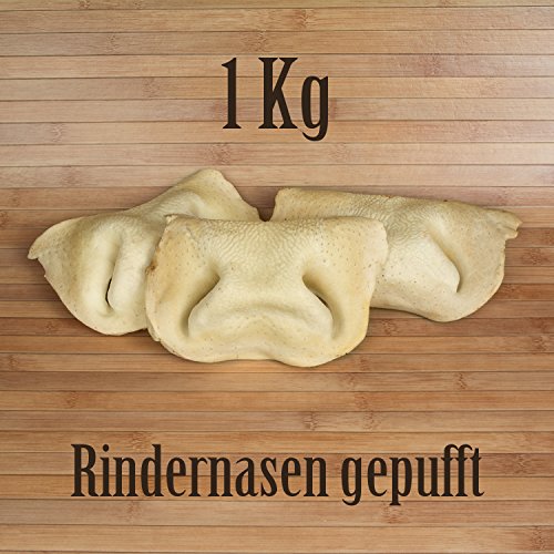 1 Kg Rindernasen gepufft mit Honig Honignasen - wie Schweinenasen Kausnack Kauartikel von Kauzeit