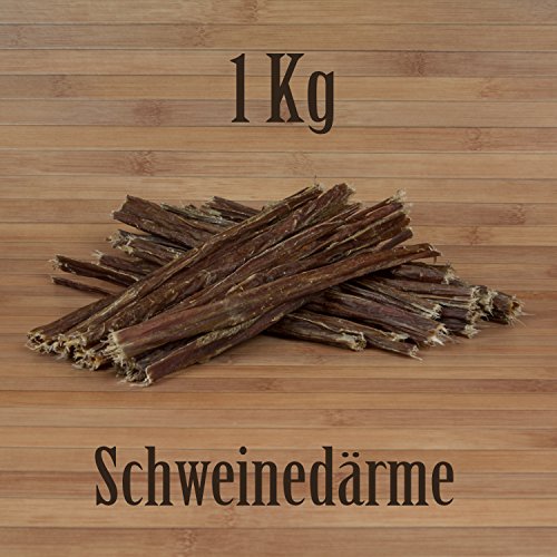 1 Kg Schweinedärme - wie Rinderlunge Rinderpansen Welpensticks Kausticks Kauartikel von Kauzeit