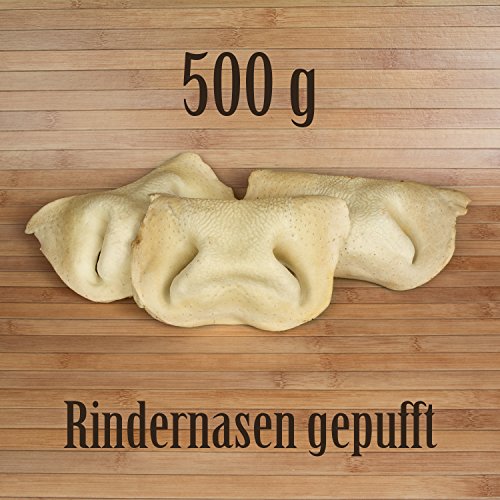 500g Rindernasen gepufft mit Honig Honignasen - wie Schweinenasen Kausnack Kauartikel von Kauzeit