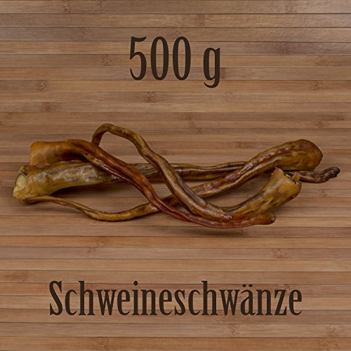 Schweineschwänze wie - Rinderkopfhaut Ochsenziemer Kausnack Kauartikel 500g von Kauzeit