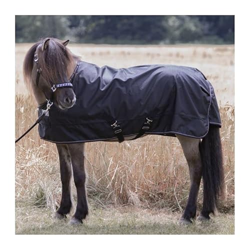 Kavalkade Outdoor-Decke für Pferde Island, Polyester, Schwarz, 130 cm (Neck & Chest), Frühling, Herbst von Kavalkade