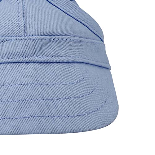 Haustier Hund Katze Baseball Outdoor Cap Sunbonnet Stripe Sport Hut Verstellbar Sommer Reise Hut Rosa Blau S M (M) von Kavolet