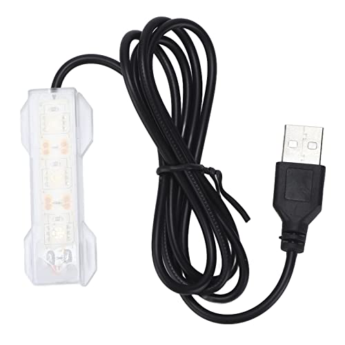 Kavolet Aquarium Licht USB Aufladen Kunststoff Aquarium LED Licht Landschaft Beleuchtung Kleine Schreibtisch Dekor (Rotlicht) von Kavolet