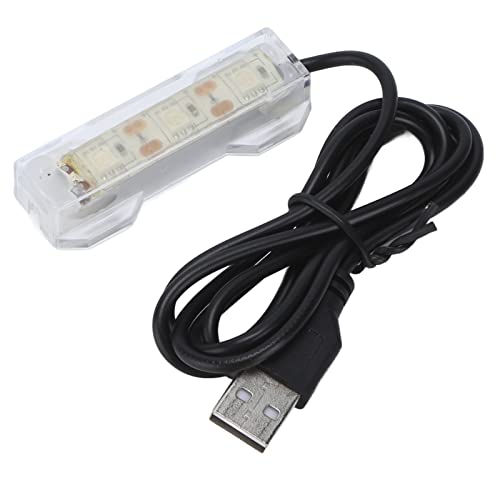 Kavolet Aquarium Licht USB Aufladen Kunststoff Aquarium LED Licht Landschaft Beleuchtung Kleine Schreibtisch Dekor (blaues Licht) von Kavolet