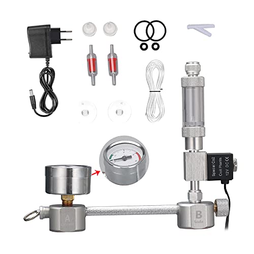 Kavolet CO2 Generator System, CO2 Generator Kit DIY Aquarium Reaktor Kit für Aquariumpflanzen mit Magnetventil für Blasenzähler und Kohlendioxidkontrolle von Kavolet