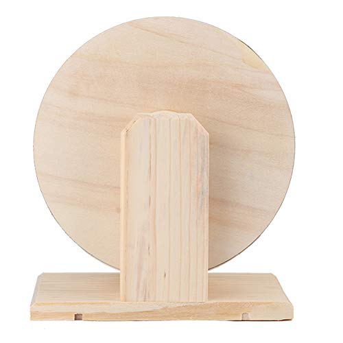 Kavolet Hamster Kleine Haustiere Holzhaus Lustiges Rad Laufen Rest Spielen Übungsspielzeug (Medium) von Kavolet