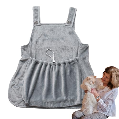 Katzen-Trageschürze, Pet Trageschürze, Pet Carrier Holding Schürze, Katzentragetasche Mit Tasche, Warmer Schlafsack Für Kleine Haustiere, Katzen, Welpen von Kaxenig