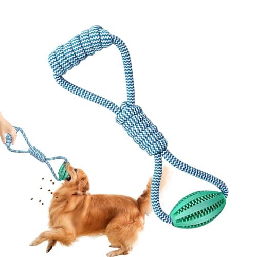 Kugel- und Seilhundspielzeug, Hundeschneiderballspielzeug,Seilballhundspielzeug großer Rasse - Food Leckage Design -String, interaktiver Lebensmittelspender, Langeweile, Baumwollknoten, Haustierversor von Kaxenig