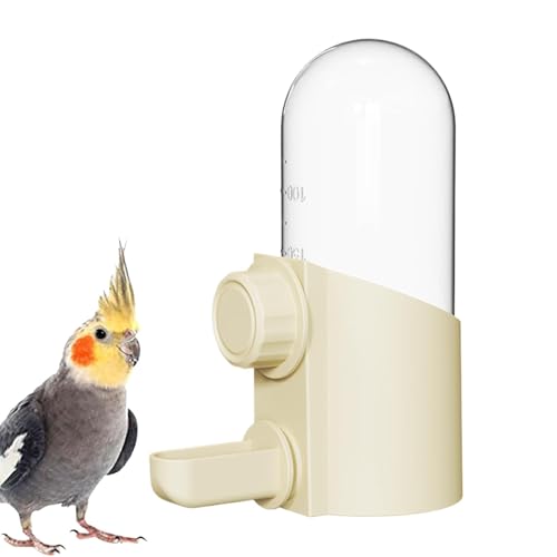 Papageienwasserspender, automatischer Vogelwasserfuttermittel, Automatischer Käfig -Wasserspender, 250 ml Hangable Papageientrinker, Mehrzweck -Haustierwasserer für Sittiche, Cockatiel von Kaxenig