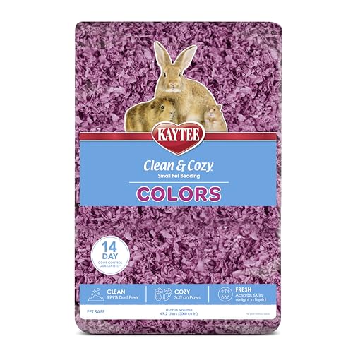 Kaytee Clean & Cozy Colors Kleintierstreu mit extremer Geruchskontrolle, Pflaume, 24,6 Liter von Kaytee