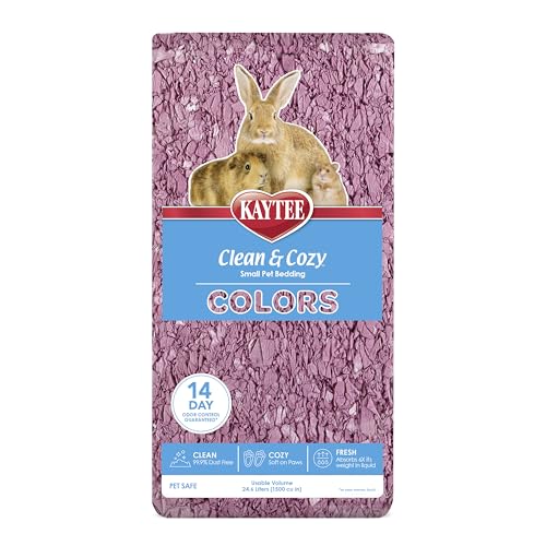 Kaytee Clean & Cozy Colors Kleintierstreu mit extremer Geruchskontrolle, Pflaume, 24,6 Liter von Kaytee