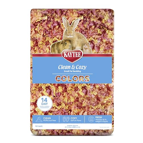 Kaytee Clean & Cozy Colors Kleintierstreu mit extremer Geruchskontrolle, Sonnenuntergang, 49,2 Liter von Kaytee