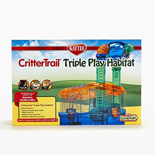 Kaytee CritterTrail Dreifach-Spielraum für Hamster, Rennmäuse, Mäuse und andere Kleintiere von Kaytee