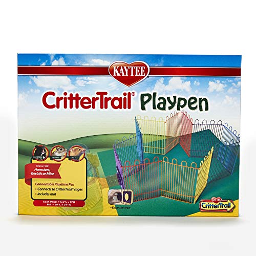 Kaytee CritterTrail Laufstall mit Matte für Rennmäuse, Hamster oder Mäuse, Blau von Kaytee