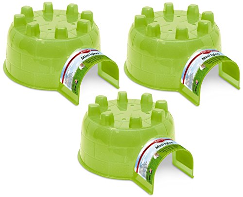 Kaytee Mini Igloo Hideaway Space for Small Animals - Colors Vary - 3 Pack von Kaytee