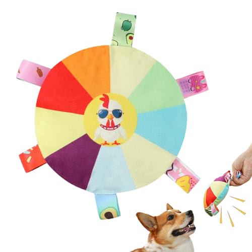 Kauspielzeug für Welpen zum Zahnen, Scheibenspielzeug für Hunde - Quietschendes Zahnreinigungsspielzeug für Hunde | Lustiges, scheibenförmiges, quietschendes Kauspielzeug für Hunde, Haustierzubehör fü von Kazuko