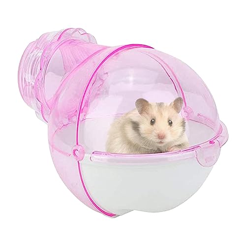 Kazuko Hamster-Sandbad | Abnehmbares Hamsterkäfig-Zubehör | Käfigzubehör, durchscheinendes Design, leicht zu reinigen und zu installieren von Kazuko