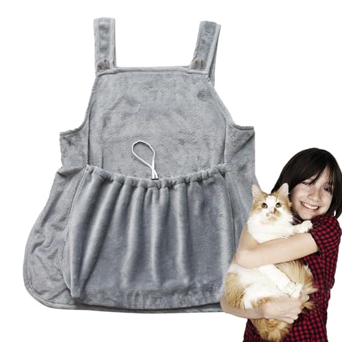 Cat Carrier Apron - Cat Playing Clothes, Cat Holding Bibs | Anti-Scratch Soft Pet Sling Carrier for Accompanying, Breathable Adjustable Cat Carrier Apron Cat Sleeping Bag for Small Dogs and Cat von Kbnuetyg
