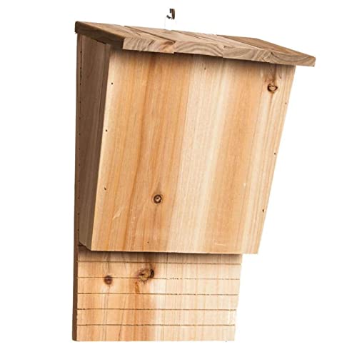 Fledermaushäuser für draußen – Fledermausunterschlupf aus Holz, wetterbeständiger Fledermauskasten | Umweltfreundlicher Fledermausschlafkasten, Fledermauslockmittel mit großer Kapazität für Hinterhof von Kbnuetyg