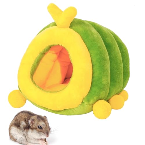 Hamsterschlafsack, Winterhaus für Hamster, weiches Hamsterbett für Caterpillar, waschbar, Baumwolle, Hamster, Winterschlafsack für kleine Haustiere von Kbnuetyg