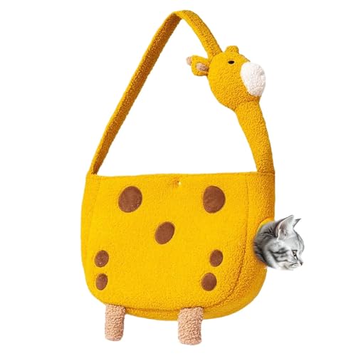 Haustier-Reisetasche,Giraffe-Haustiertransporter - Welpen-Out-Tasche | Kleine Hundetrage, Hundehandtaschen, mittelgroße Hunde- und Katzen-Tragetasche, Haustier-Katzen-Hunde-Umhängetasche zum Wandern von Kbnuetyg