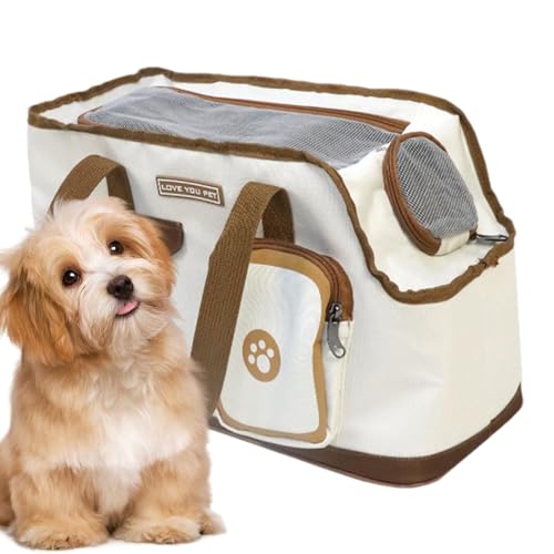 Haustiertragetasche - Hundetragetaschen für kleine Hunde, Katzentragetasche | Tasche zum einfachen Laden in der Hand oder über der Schulter, Tasche im Brot-Design für kleine und mittelgroße Katzen von Kbnuetyg