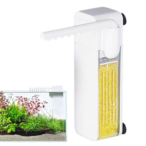 Kbnuetyg Aquarium-Stromfilter, leises Aquarium, multifunktionale Aquariumpumpen mit kompakter Größe, langlebige Filtration, Wassersauerstofffilter, Zubehör für Aquarien von Kbnuetyg