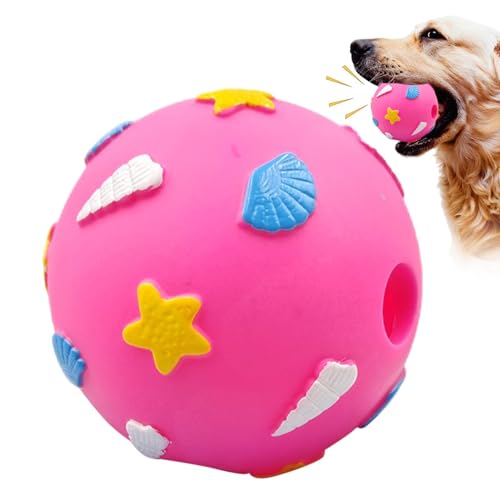 Kbnuetyg Quietschender Hundeball | Molar Ball für Haustiere zum Kauen, interaktives Hundespielzeug mit integriertem Lautsprecher für kleine und mittelgroße Hunde von Kbnuetyg