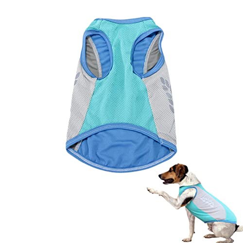 Kühljacke für Hunde, Kühljacke für Hunde - Reflektierendes Haustier-Outfit - Atmungsaktives Hundeshirt, kühlere Hundeweste, Bequeme Jacke für Outdoor-Wandern, Spaziergänge, Sommer von Kbnuetyg