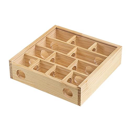 Rennmaus-Hamster-Labyrinth-Spielzeug, Hamster-Spielspielzeug-Labyrinth - Mäuse Lustiges Spielzeug aus Holz - Lustiges Maus-Spielzeug aus Holz, Hamster-Spielzeug, Rennmaus-Labyrinth, kleine Haustier-Ti von Kbnuetyg