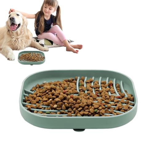 Slow Feeder – Futternapf für Haustiere, Anti-Erstickungs-Futterspender, Puzzle-Hundefutter, langsames Fressen, Labyrinth-Hundeschüssel, interaktive Hundenäpfe für alle Rassen, Haustiere, Hunde von Kbnuetyg