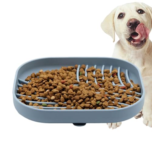 Slow Feeder für Hunde – Puzzle-Schalen, Silikon-Futterspender | Hundefutter-Puzzle-Futternäpfe mit Saugnäpfen, Silikon, spülmaschinenfest, für Hunde, langsamer Futternapf, Hundefutter, von Kbnuetyg