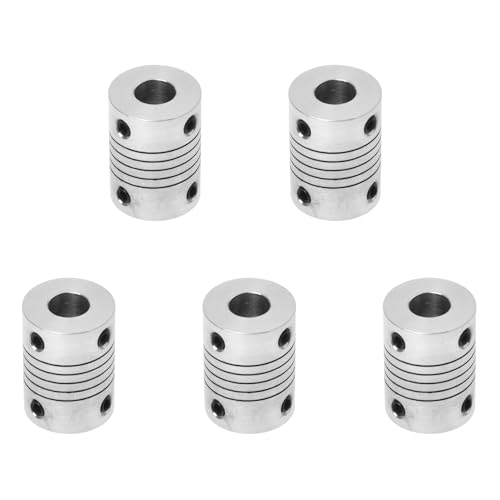 Kcvzitrds 5X Motorwelle 8mm Bis 8mm Gelenkschraubenschluessel Koppler Kupplung D18L25 von Kcvzitrds