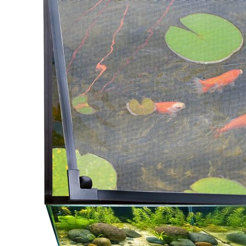 Magnetisches Aquarium Anti Spring Netz Magnetische Anziehung Mesh Cover Schützen Fische aus dem Aquarium springen von KeaJuidy