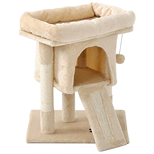 Kratzbaum, Kletterbaum Katzenkratzbaum Katzenbaum Höhe 60 cm (Beige) von KecDuey