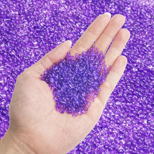 Keedolla Violette Aquarium-Glas-Kieselsteine, 1,4 kg Aquarium-Dekosteine, Fischschale, Felsen, Kies für Betta, Vasenfüller, Sukkulenten Keedolla Violette Aquarium-Glas-Kieselsteine, 1,4 kg Aquarium-Dekosteine, Fischschale, Felsen, Kies für Betta, Vasenfüller, Sukkulenten von Keedolla
