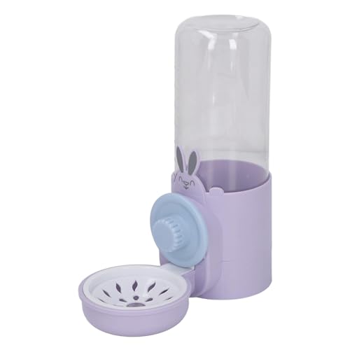 500 Ml Hängender Automatischer Haustier-Wasserspender, Hängender Käfig-Hundewasserspender für Hunde, Katzen, Haustiere (PURPLE) von Keenso