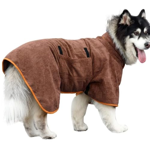 Keenso Hundebademantel-Handtuch, Schnell Trocknender Weicher Haustiermantel, Hunde-Trocknungsmantel, Haustier-Hundebademantel-Handtuch, Entworfen Zum Baden, (XL) von Keenso