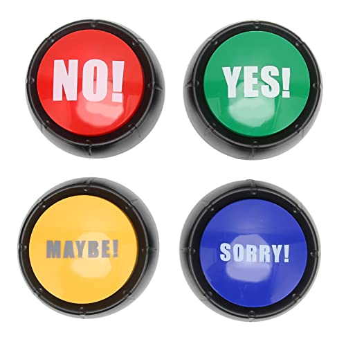 Keenso Sprachaufzeichnungshundknöpfe 4 Pack, Ja Nein Sorry Vielleicht Soundeffekte, ABS -Material, Ideal für das Training und die Förderung der Kommunikation mit Haustieren Keenso Sprachaufzeichnungshundknöpfe 4 Pack, Ja Nein Sorry Vielleicht Soundeffekte, ABS -Material, Ideal für das Training und die Förderung der Kommunikation mit Haustieren von Keenso