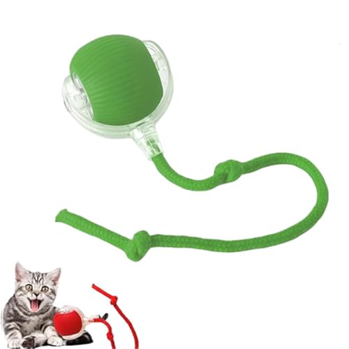 Chewie Rolling Ball, Chewie Ball for Dogs, Interactive Cat Toys Rolling Ball Chewie Dog Ball, Interaktives Hunde Ball Spielzeug, Hundespielzeug Unzerstörbar, Hundespielzeug Ball für Hunde (Grün) von Keeplus