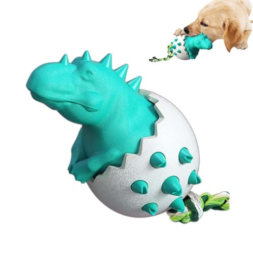 Idearock Dinosaur Eggs Dog Chew Toys, Idearock Dinosaurier Eier Hund Kauspielzeug, unzerstörbares Hundespielzeug, Hundekauspielzeug für Large Breeds Welpen, kleine, mittlere, große Hunde (Blau) von Keeplus