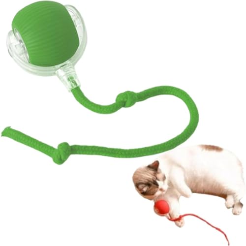 Interaktiver Ball für Hauskatzen,Chewie Rolling Ball,Tugplay Pro,Tweettrek Pro,Doggocomfy Rolling Ball,Interactive Cat Toys Rolling Ball,Hundespielzeug Ball,Interaktives Hunde Ball Spielzeug (Grün) von Keeplus