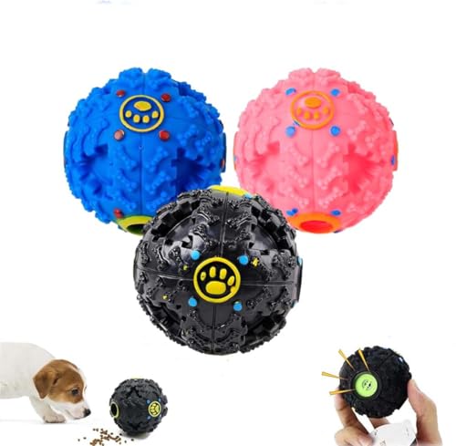 Keeplus 3Stk Vetlora Dog Ball, Vetlora Dog Ball Toy, Pawcia Squeaky Sound Dog Ball, Hundeball Hundespielzeug Ball, Snackball hundespielzeug, Zahnpflege Hunde Spielsachen, Interaktive Hundespielzeug von Keeplus