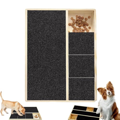 Keeplus Dog Emery Board Scratcher Treat Box, Krallenschleifer für Hunde mit Snack-Box Kratzbrett Hund, Kratzbrett für Hunde Pflege und Schutz, Hunde Krallenschleifer für Nagelpflege von Haustieren von Keeplus