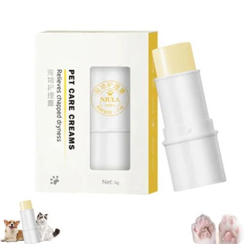 Keeplus Paw Ointment Stick, Njula Paw Care Stick, Celery Pets Paw Ointment Stick, Pfotenbalsam Hund, Hundepfotenbalsam, Natürliche Creme-Butterwachs-Feuchtigkeitscreme für Hundefüße und Fußballen von Keeplus