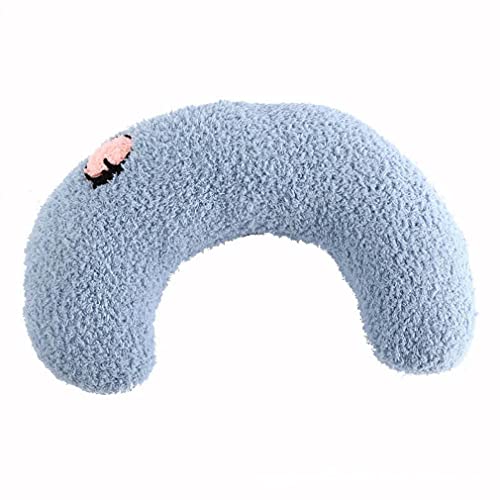 Klugeule Katze Schönes gemütliches Kissen, plüsch Katzenkissen, atzenbett Waschbar Haustierbett, Beruhigendes Bett für Katzen und Kleine Hunde, für drinnen und draußen, Plüsch, waschbar (Blue) von Keeplus