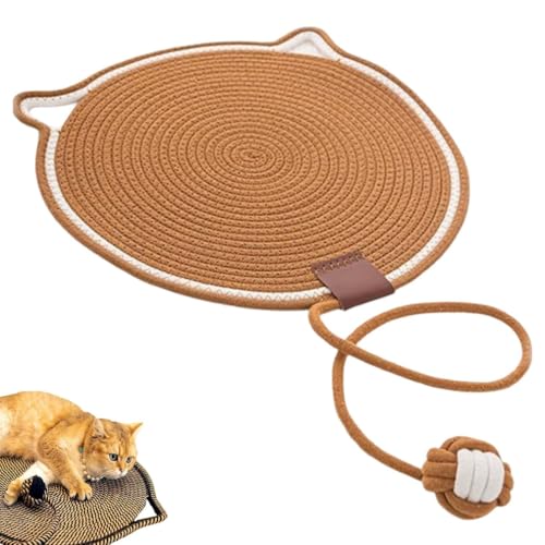 Pets Dual Scratching Pad, Scratching Pads for Indoor Cats,Kratzmatte Katze,Kratzteppich Katzenmöbel Kratzmatte,katzenteppich kratzecke für Katzen,Katzenkratzmatte für Schützt Teppiche (Braun, 42cm) von Keeplus