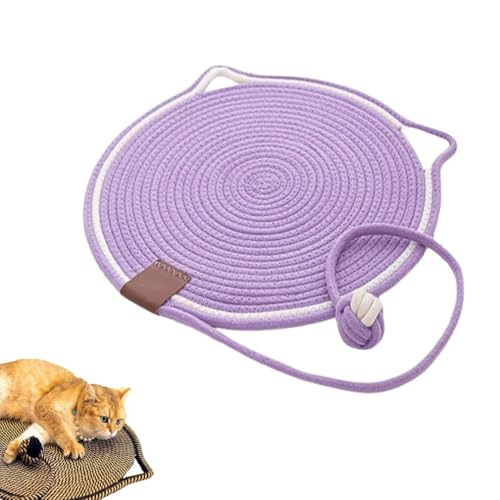 Pets Dual Scratching Pad, Scratching Pads for Indoor Cats,Kratzmatte Katze,Kratzteppich Katzenmöbel Kratzmatte,katzenteppich kratzecke für Katzen,Katzenkratzmatte für Schützt Teppiche (Lila, 42cm) von Keeplus